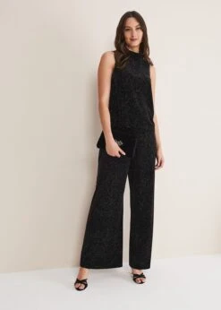 Dove Glitter Velvet Top -Floral Und Chic 502324492 03 dove glitter velvet top