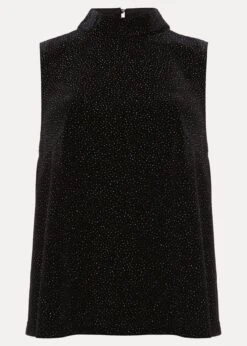 Dove Glitter Velvet Top -Floral Und Chic 502324492 99 dove glitter velvet top