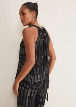 Eula Lurex Halterneck Top Co-Ord 9 Eula Lurex Halterneck Top Co-Ord -Floral Und Chic 502327029 02 eula lurex halterneck top co ord