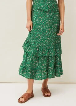 Dido Floral Co-Ord Midi Skirt -Floral Und Chic 801211360 05 dido floral co ord midi skirt