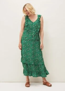 Dido Floral Co-Ord Midi Skirt -Floral Und Chic 801211360 06 dido floral co ord midi skirt