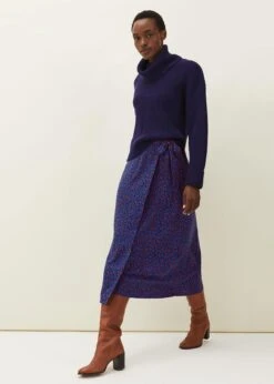 Lou Lou Animal Print Wrap Skirt