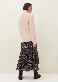 Kayley Abstract Print Maxi Skirt -Floral Und Chic 801238493 03 kayley abstract print maxi skirt