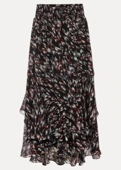 Kayley Abstract Print Maxi Skirt -Floral Und Chic 801238493 99 kayley abstract print maxi skirt