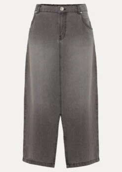 Aubrey Denim Midi Skirt -Floral Und Chic 801242150 99 aubrey denim midi skirt