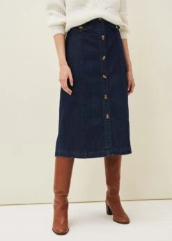 Jessa Denim Midi Pencil Skirt 11 Jessa Denim Midi Pencil Skirt -Floral Und Chic 801248354 03 jessa denim midi pencil skirt