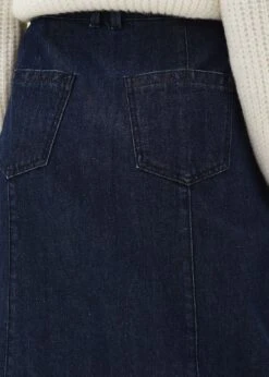 Jessa Denim Midi Pencil Skirt 13 Jessa Denim Midi Pencil Skirt -Floral Und Chic 801248354 05 jessa denim midi pencil skirt