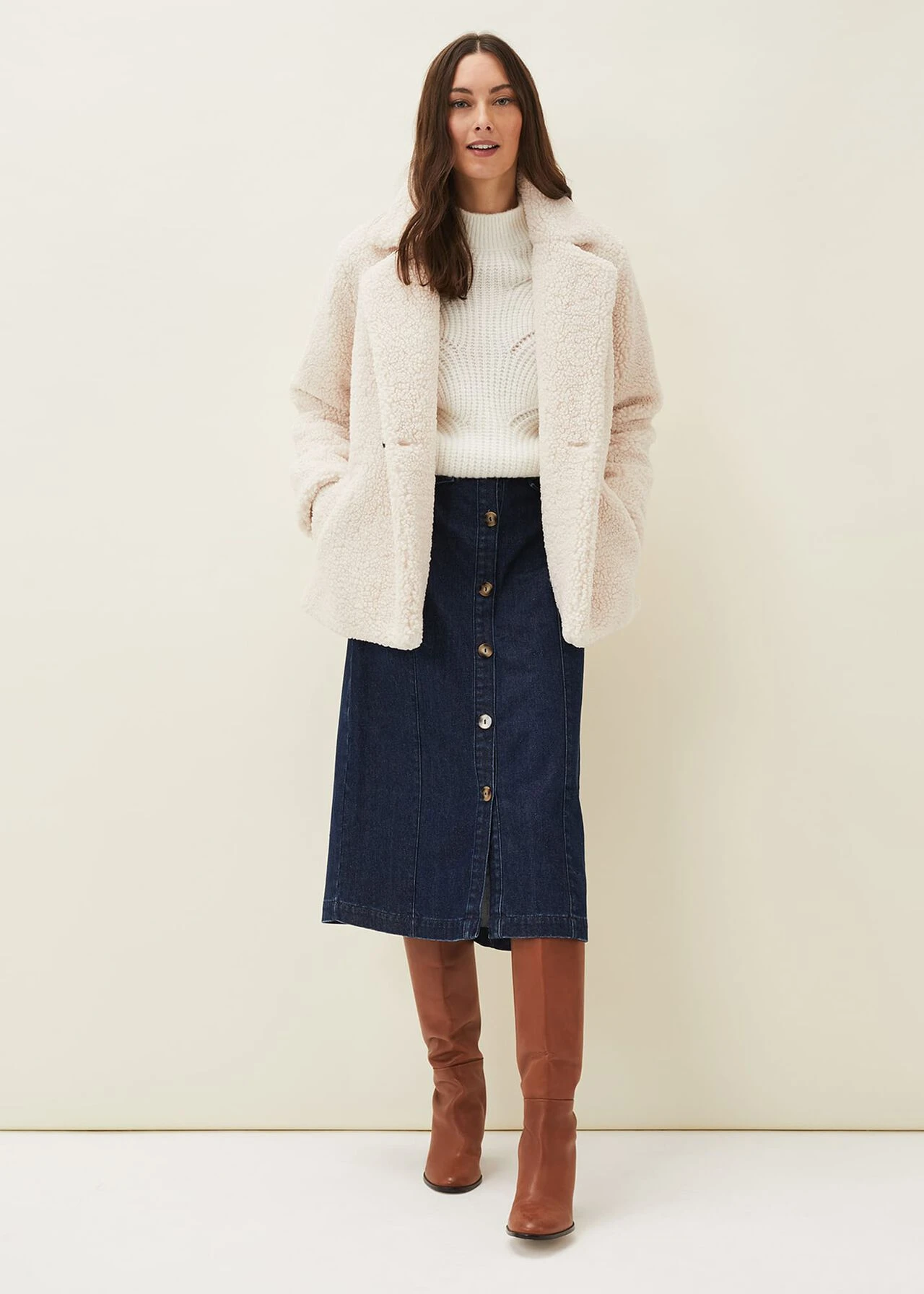 Jessa Denim Midi Pencil Skirt 8 Jessa Denim Midi Pencil Skirt – Bild 6