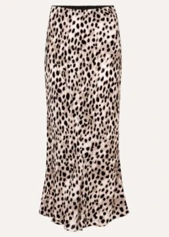 Calla Leopard Print Satin Midi Skirt 13 Calla Leopard Print Satin Midi Skirt -Floral Und Chic 801253000 99 calla leopard print satin midi skirt