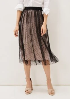 Maya Mesh Spot Skirt -Floral Und Chic 801255208 03 maya mesh spot skirt