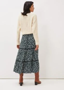 Lennox Ditsy Print Tiered Maxi Skirt 9 Lennox Ditsy Print Tiered Maxi Skirt -Floral Und Chic 801257693 02 lennox ditsy print tiered maxi skirt