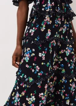 Hudson Floral Tiered Co-Ord Skirt -Floral Und Chic 801260836 04 hudson floral tiered co ord skirt