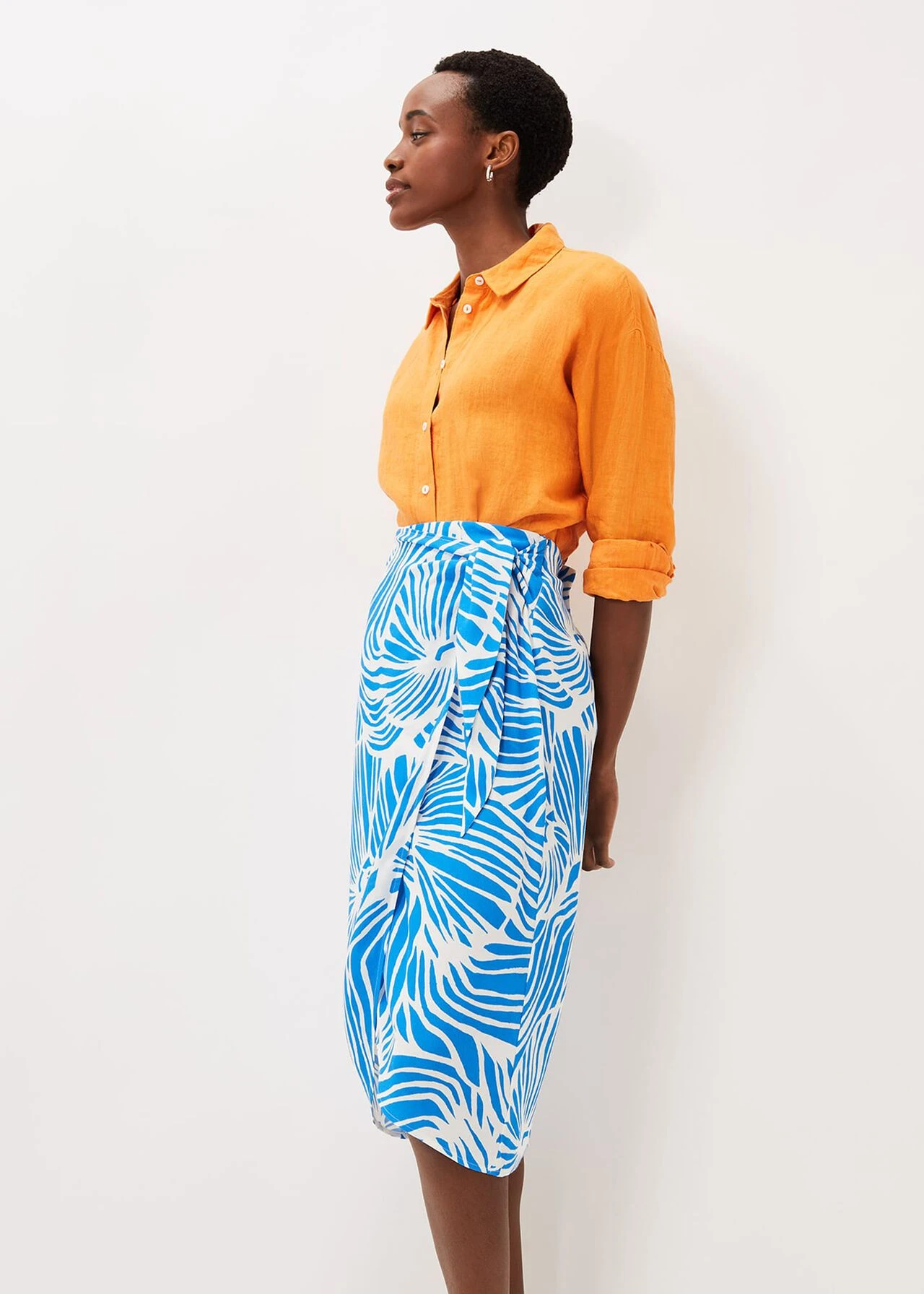 Dorothy Shell Print Wrap Skirt 7 Dorothy Shell Print Wrap Skirt – Bild 5