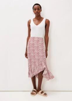 Lara Print Frill Hem Skirt