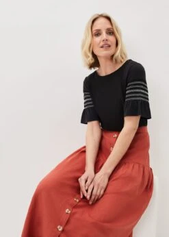 Alessia Linen Maxi Skirt -Floral Und Chic 801273753 04 alessia linen maxi skirt