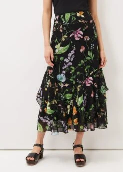 Kayley Floral Printed Maxi Skirt -Floral Und Chic 801280492 03 kayley floral printed maxi skirt