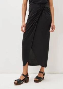 Nathalia Jersey Draped Midi Skirt 10 Nathalia Jersey Draped Midi Skirt -Floral Und Chic 801284050 03 nathalia jersey draped midi skirt