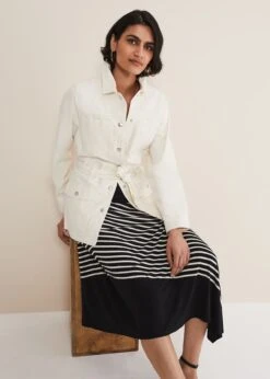 Veritty Stripe Skirt -Floral Und Chic 801289230 04 veritty stripe skirt