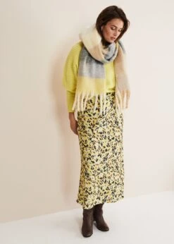 Blaire Floral Satin Slip Skirt -Floral Und Chic 801309550 05 blaire floral satin slip skirt