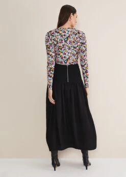 Laina Maxi Skirt -Floral Und Chic 801312050 02 laina maxi skirt