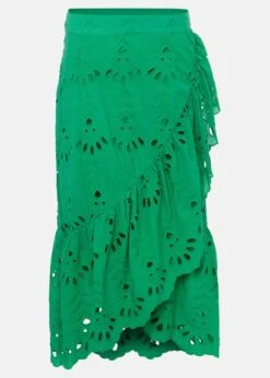 Green Broderie Wrap Maxi Skirt 12 Green Broderie Wrap Maxi Skirt -Floral Und Chic 801321693 99 green broderie wrap maxi skirt