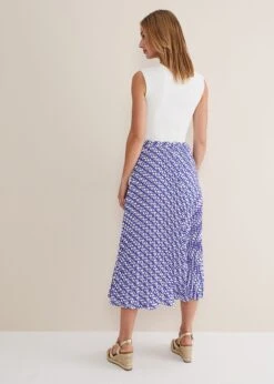 Elmina Geo Pleated Midi Skirt -Floral Und Chic 801324284 03 elmina geo pleated midi skirt
