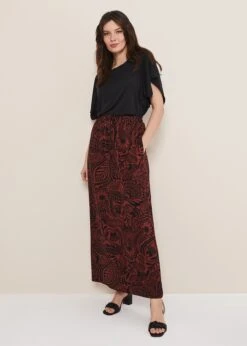 Mara Abstract Maxi Skirt