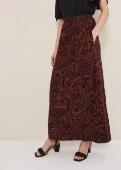Mara Abstract Maxi Skirt -Floral Und Chic 801326710 03 mara abstract maxi skirt