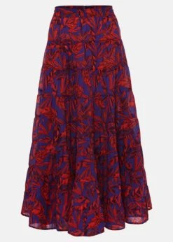 Eloraina Leaf Print Maxi Skirt -Floral Und Chic 801333172 99 eloraina leaf print maxi skirt