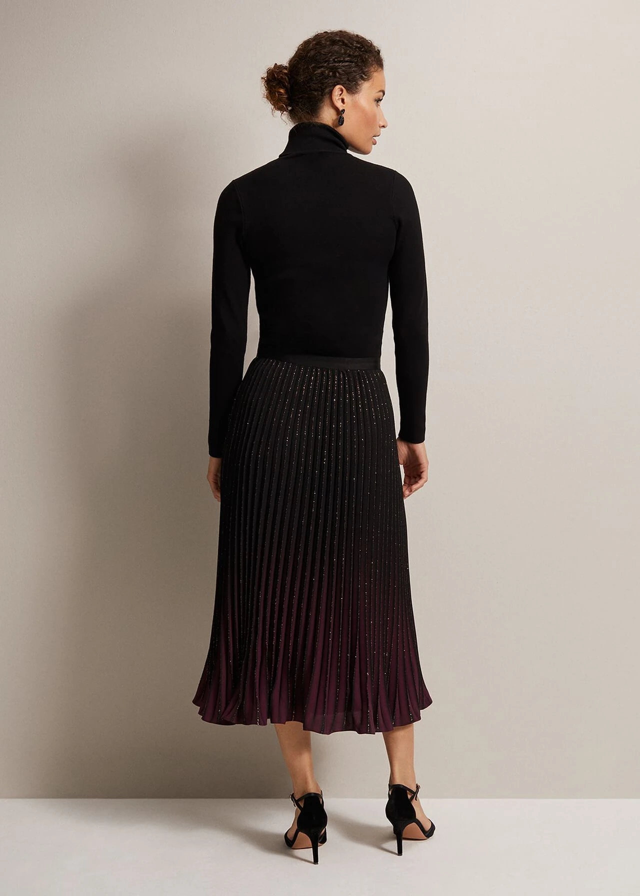 Estella Ombre Pleated Midi Skirt 4 Estella Ombre Pleated Midi Skirt – Bild 2