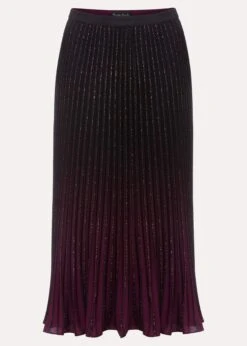 Estella Ombre Pleated Midi Skirt 13 Estella Ombre Pleated Midi Skirt -Floral Und Chic 801335492 99 estella ombre pleated midi skirt